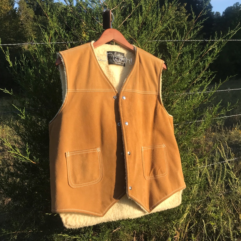 Cowboy Cut vintage suede vest